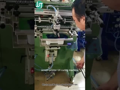 Impressora de tela curva para item plano