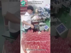 Impressora de tela curva Impressão de logotipo para garrafa de plástico